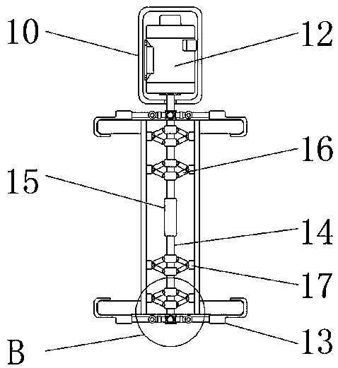 Clamping device capable of fixing two ends of textile machinery bobbin