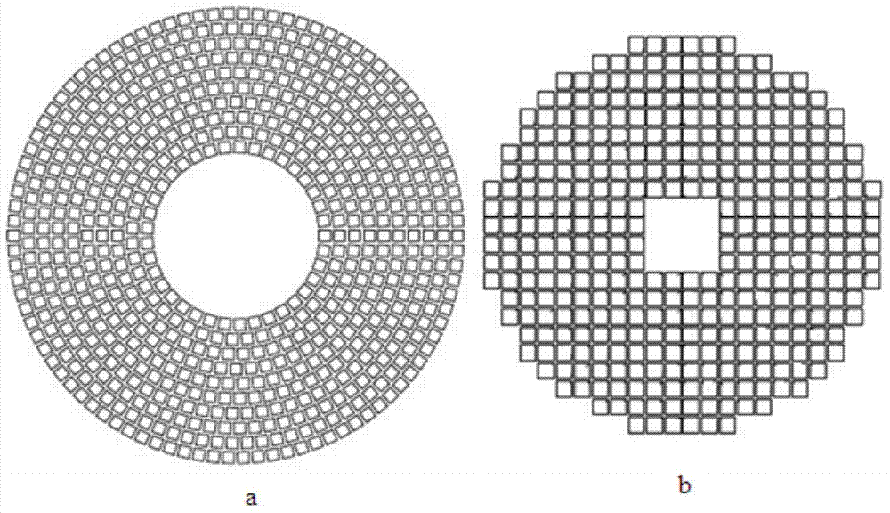 Lobster eye lens in sunflower-type arrangement