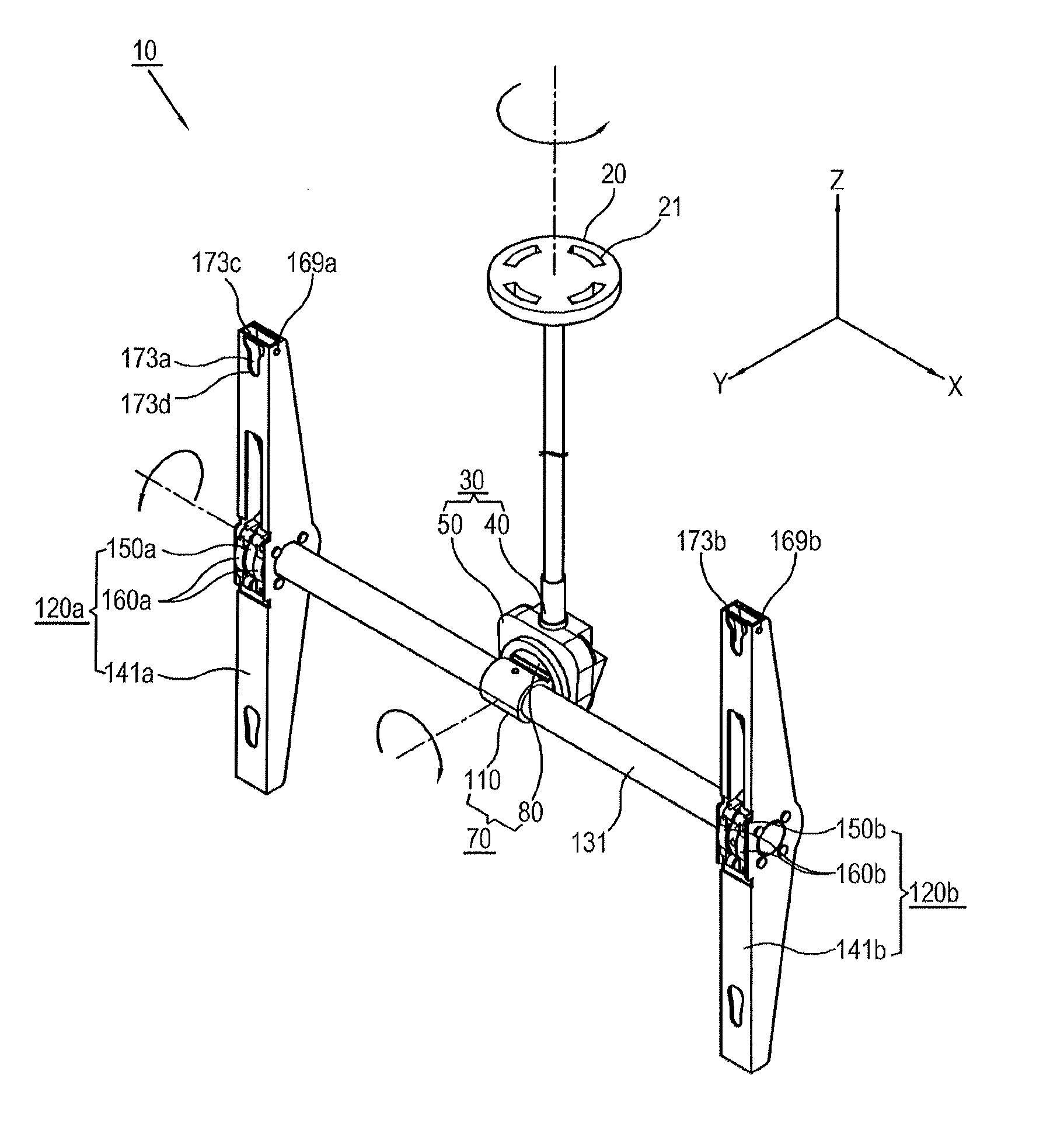 Apparatus to support a display device