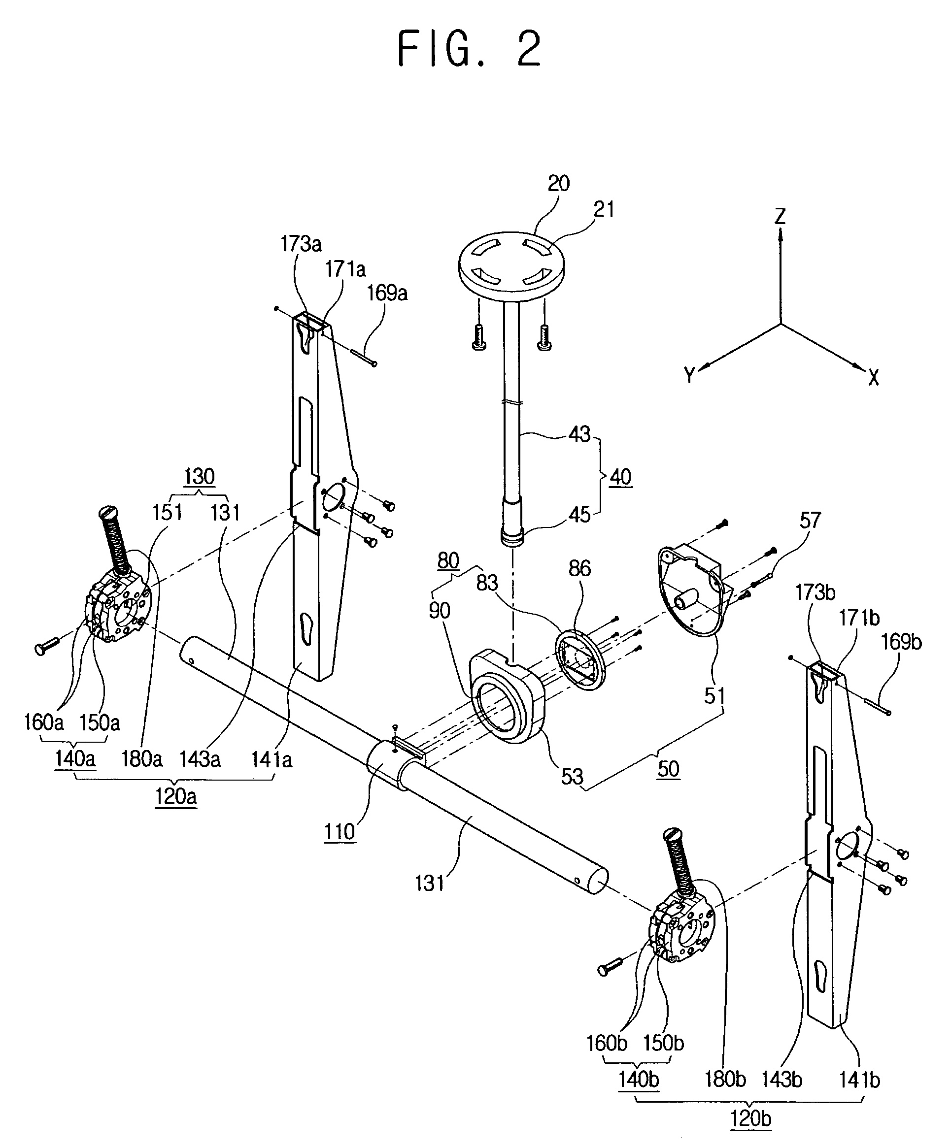 Apparatus to support a display device