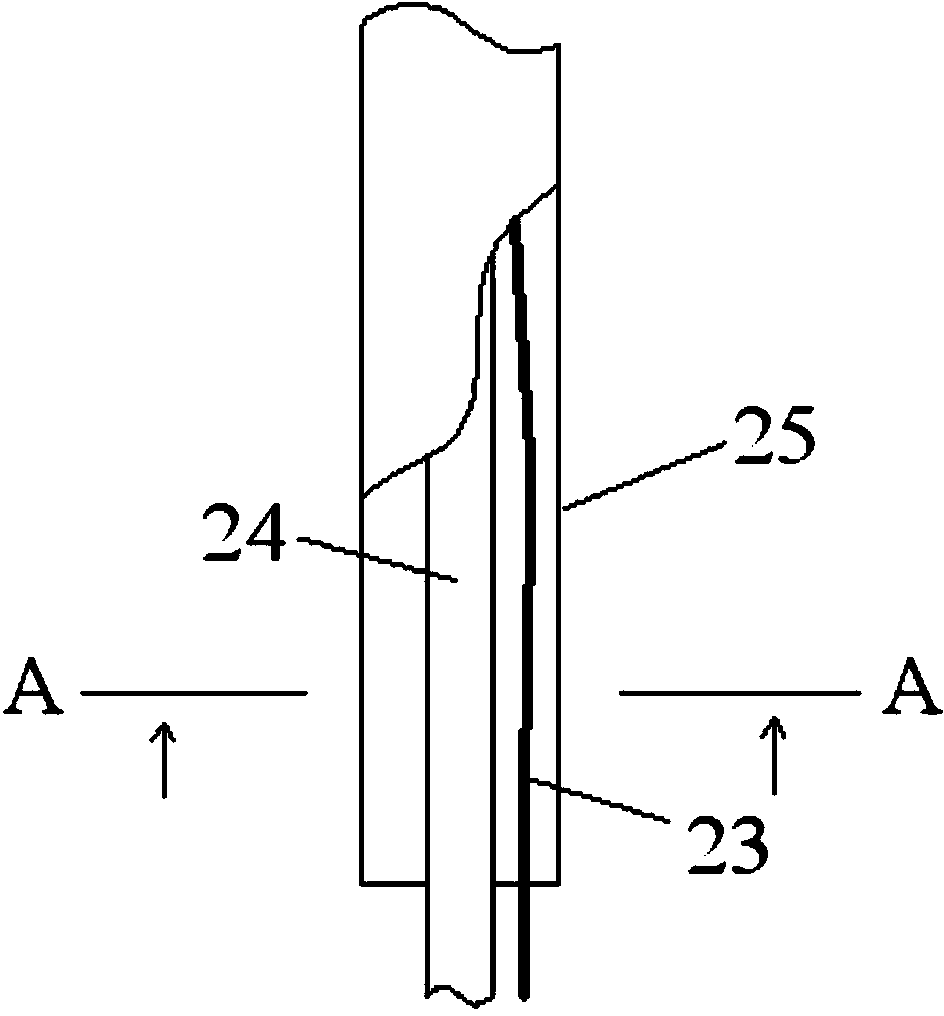 Underground gasification gas injection device and method