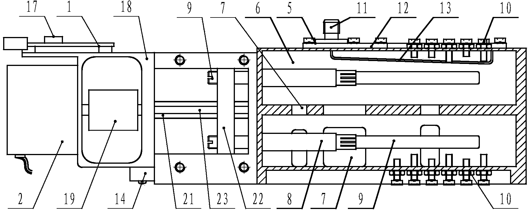 Broad tuning coaxial electrically tunable filter and debugging method thereof