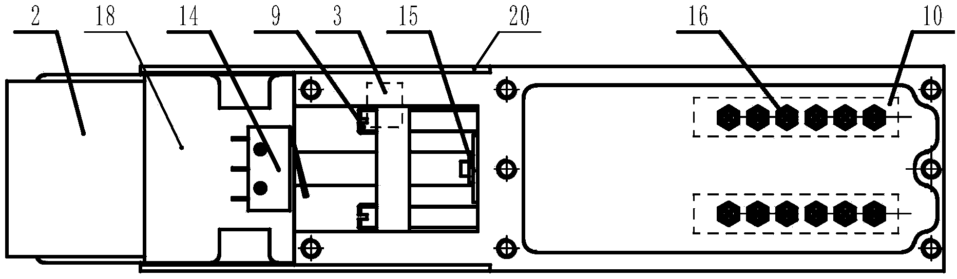 Broad tuning coaxial electrically tunable filter and debugging method thereof