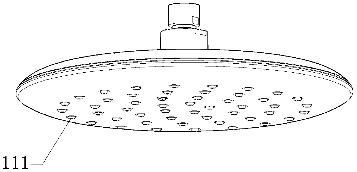 A water outlet device driven by water flow