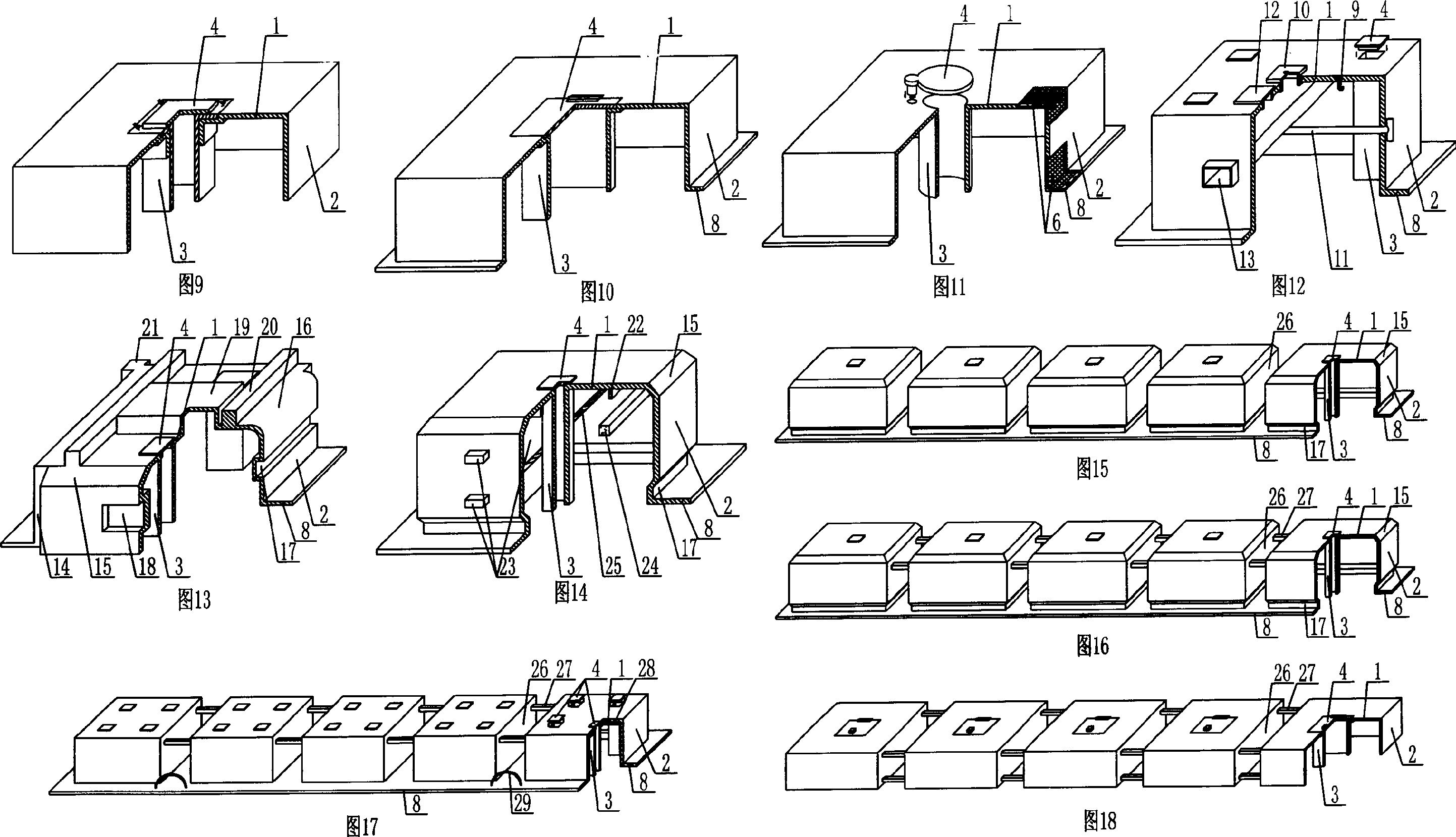 Mould-shell structural component