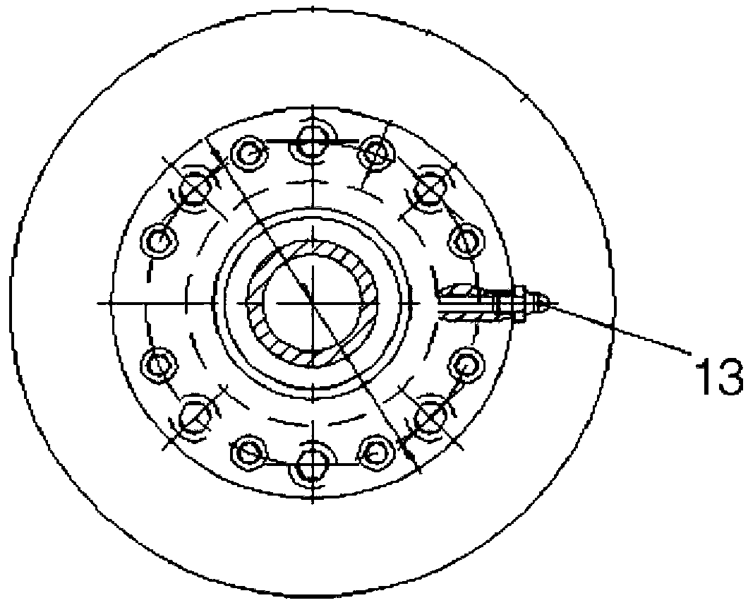 Full cross-section tunnel heading machine hinged type grouting joint