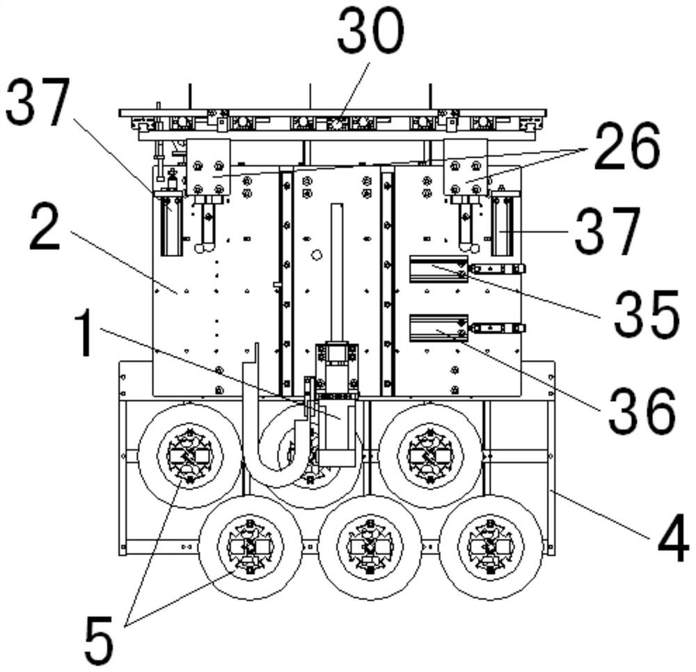 Rubber coating and feeding mechanism of winding machine