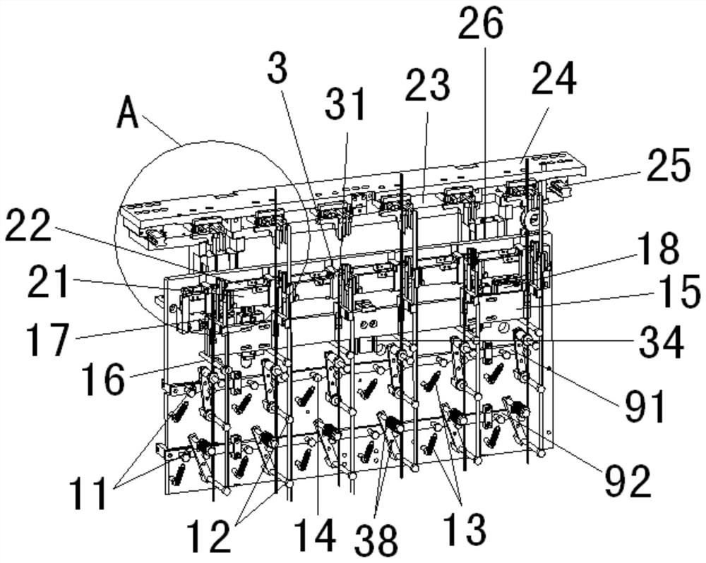 Rubber coating and feeding mechanism of winding machine