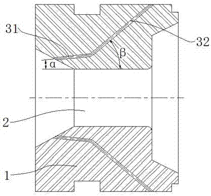 Circumferentially distributed burner of natural gas channels