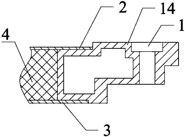 Self-locking electric heating substrate for rail transit vehicles