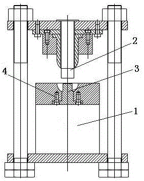 One-time forming hydraulic press for mining tray