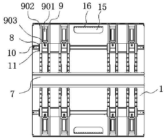 Welding device provided with protective structure