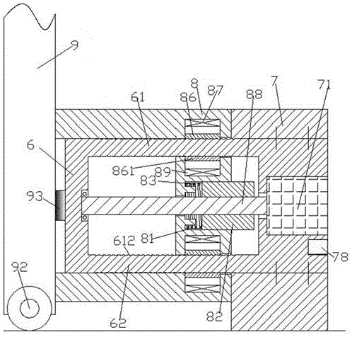 Compressing and fixing device for logistics cargo container and operation method of compressing and fixing device