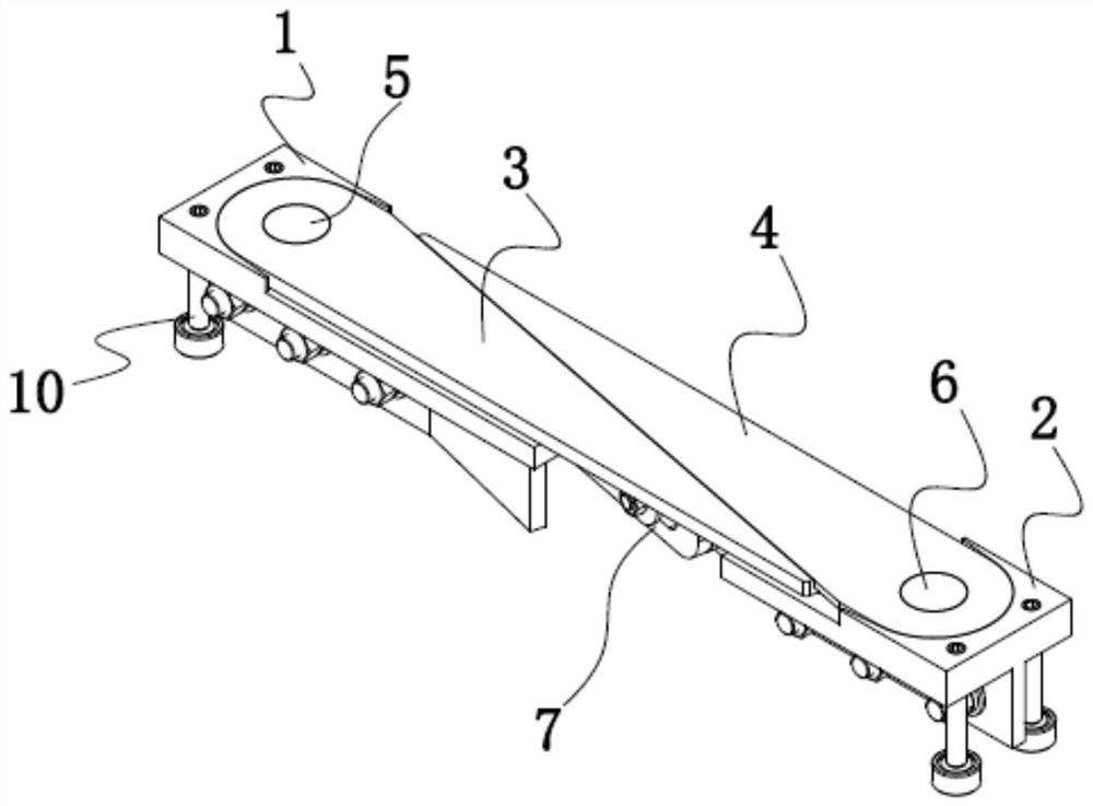 Beam bridge walking part compensation device