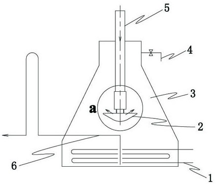 Oil-water separation device with flow guide plate