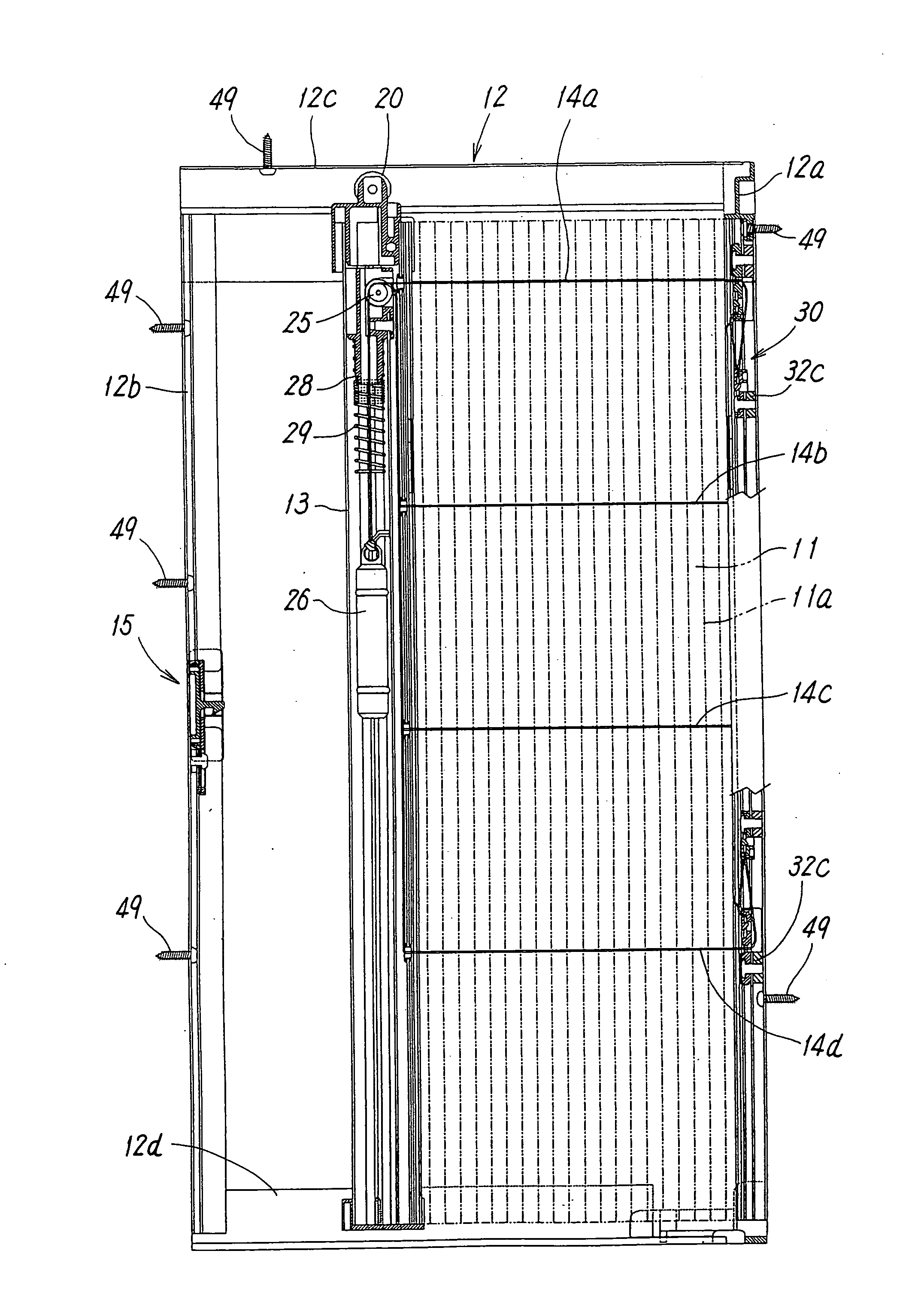 Sliding screen door