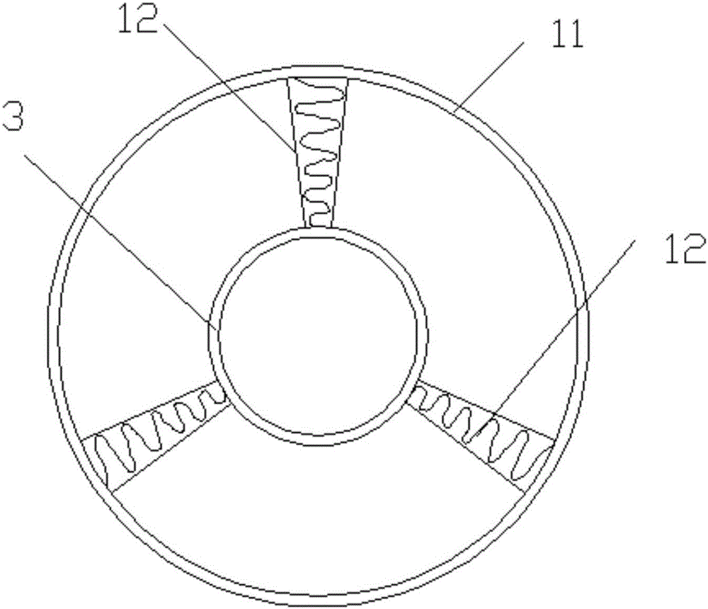 Automobile exhaust gas emission system with damping device