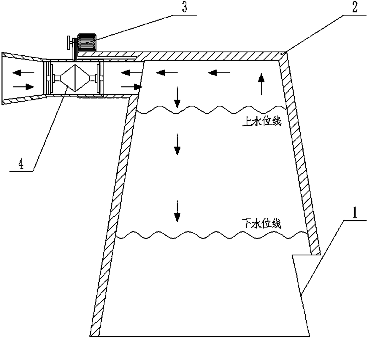 Wave energy power generation device for two-way acting