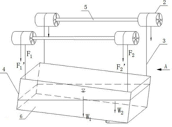 Hydraulic floating type ship lift and discrimination method for lateral overturning stability of synchronizing system of same