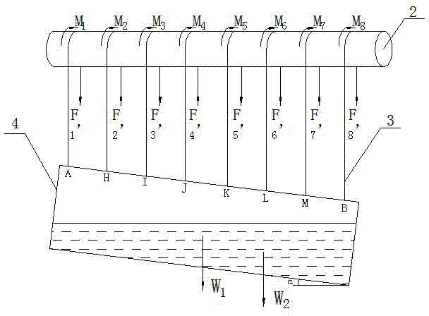 Hydraulic floating type ship lift and discrimination method for lateral overturning stability of synchronizing system of same