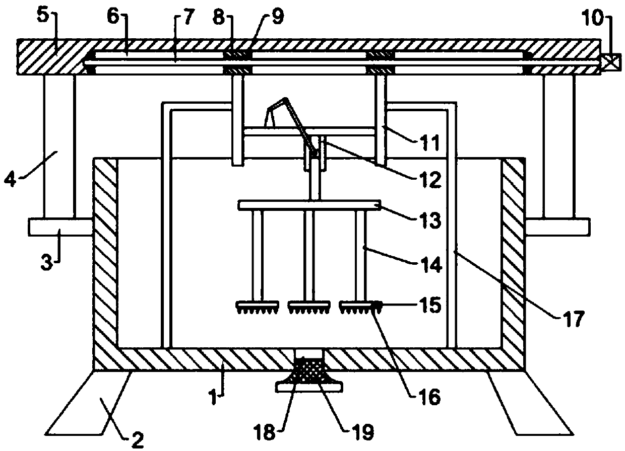 Continuous mashing equipment based on crank slide block structure for traditional Chinese medicine processing