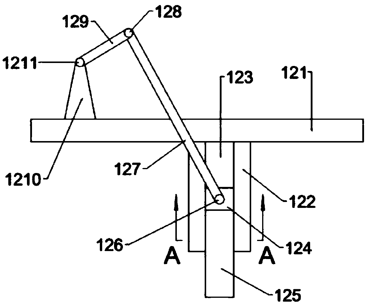 Continuous mashing equipment based on crank slide block structure for traditional Chinese medicine processing