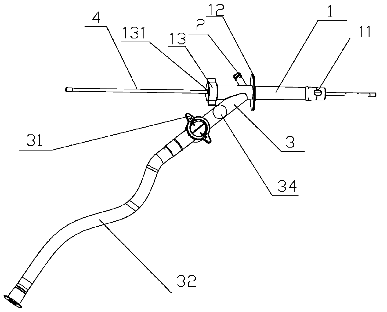 Intestinal tract multi-cavity irrigation and drainage device