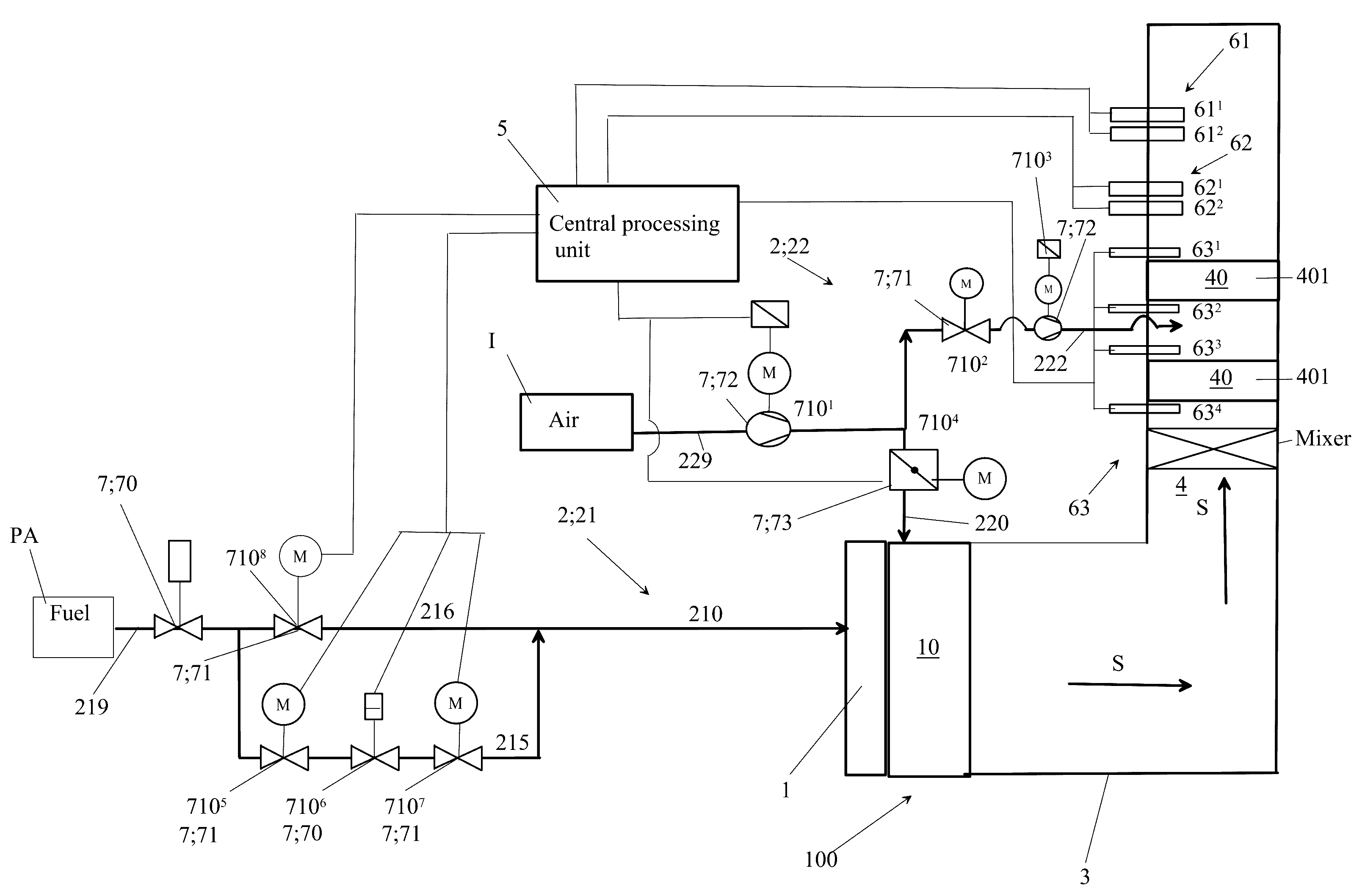 Method for reducing nitrogen oxide(s) and carbon monoxide from flue gases and flue gas composition