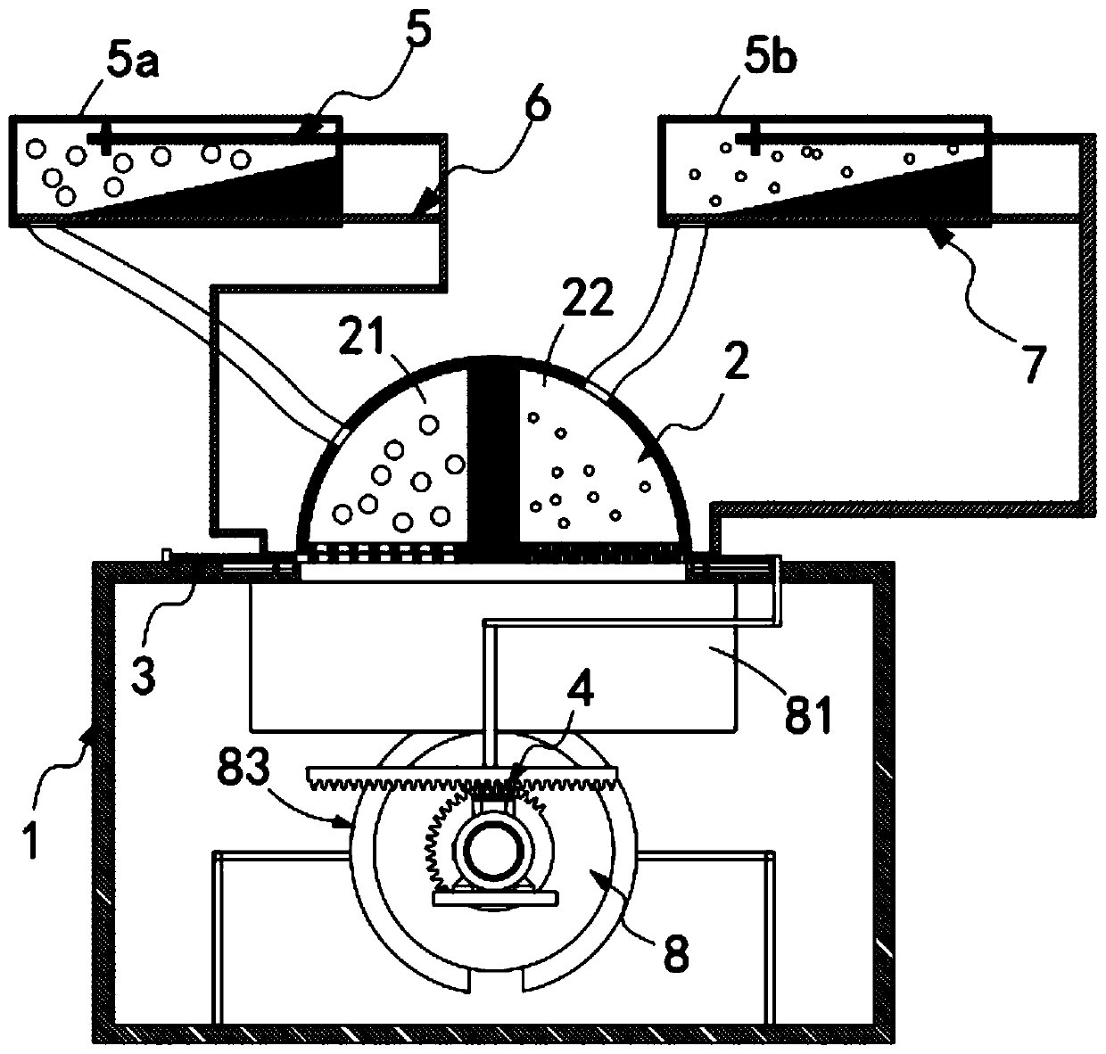 Rain-night reflective bead mixing equipment