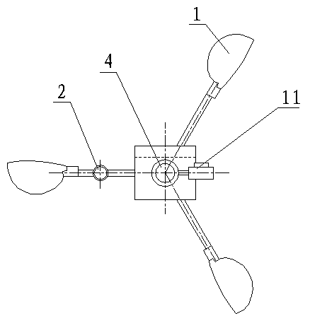 Acousto-optic bird repelling device and application method