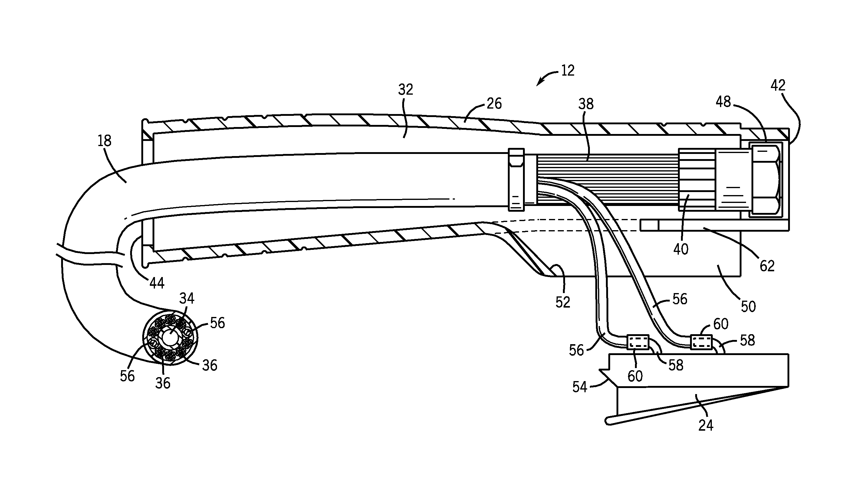 Welding torch handle utilizing slot for trigger attachment