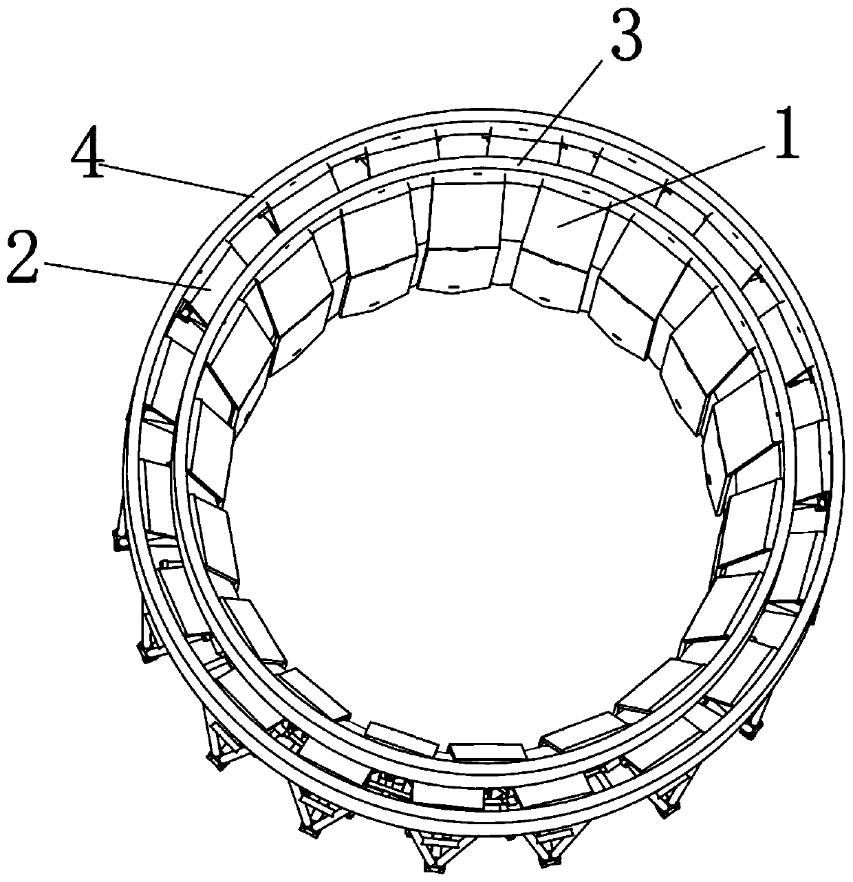 A variable-diameter self-adaptive rotary cutting banana comb cutter