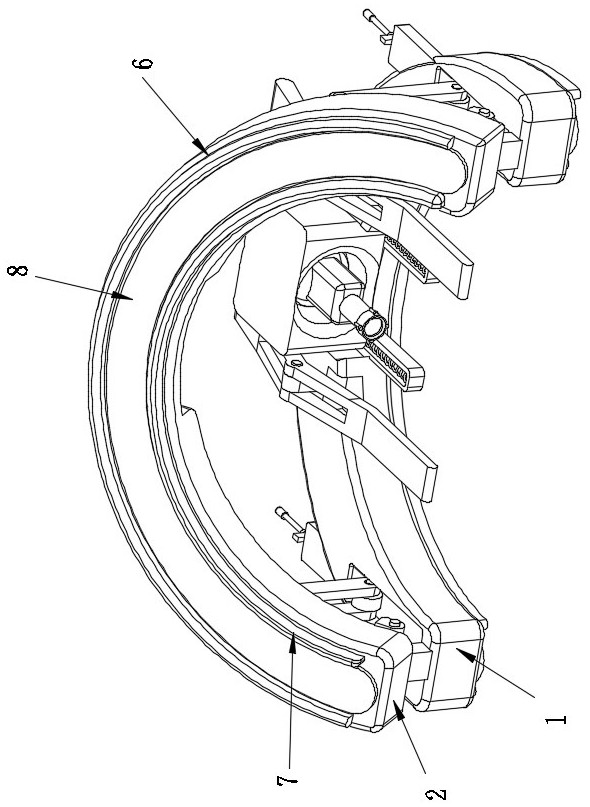 Auxiliary device for throat examination in otolaryngology department