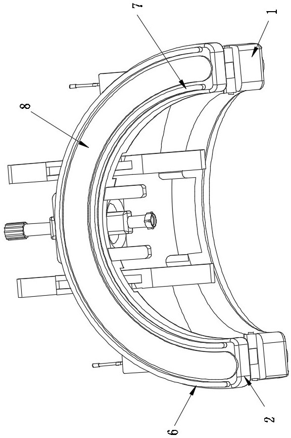 Auxiliary device for throat examination in otolaryngology department