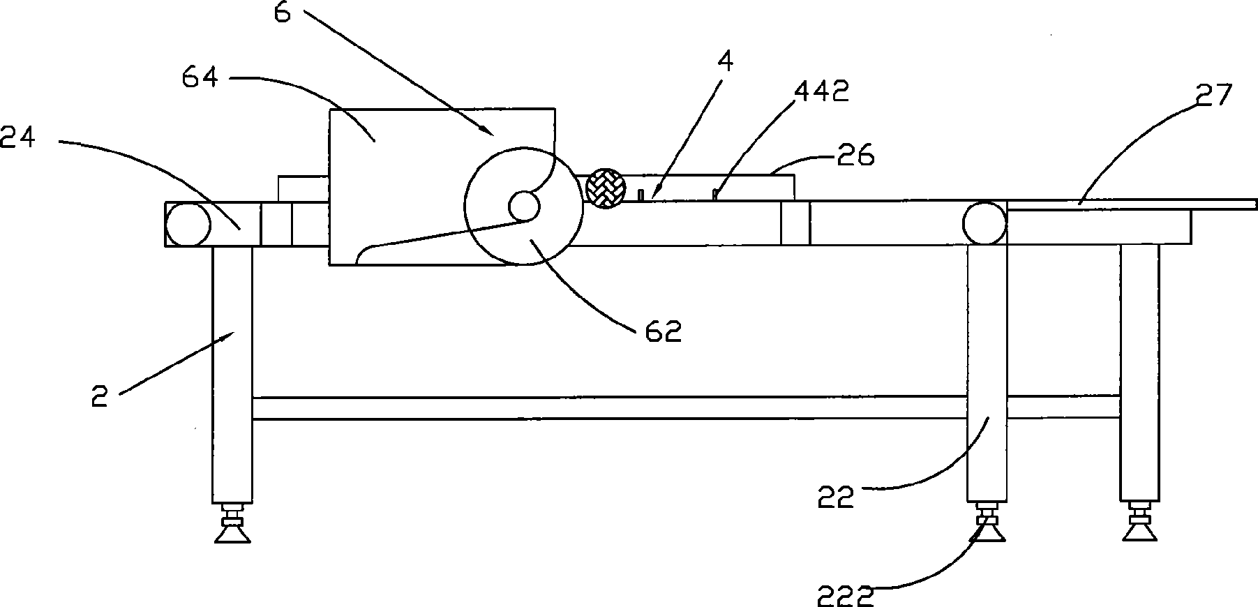 Gold needle mushroom cutting machine