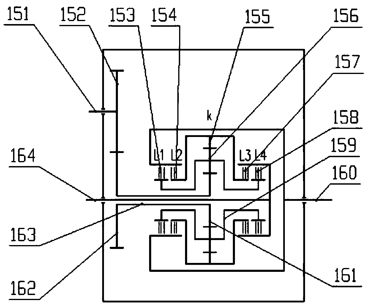 Electric loading multifunctional test bench for power-dividing hydraulic mechanical composite transmission system and application thereof