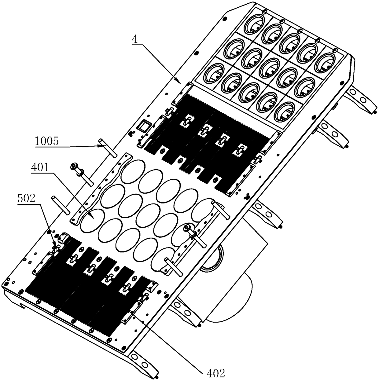 Sampling detection machine for radiation environment