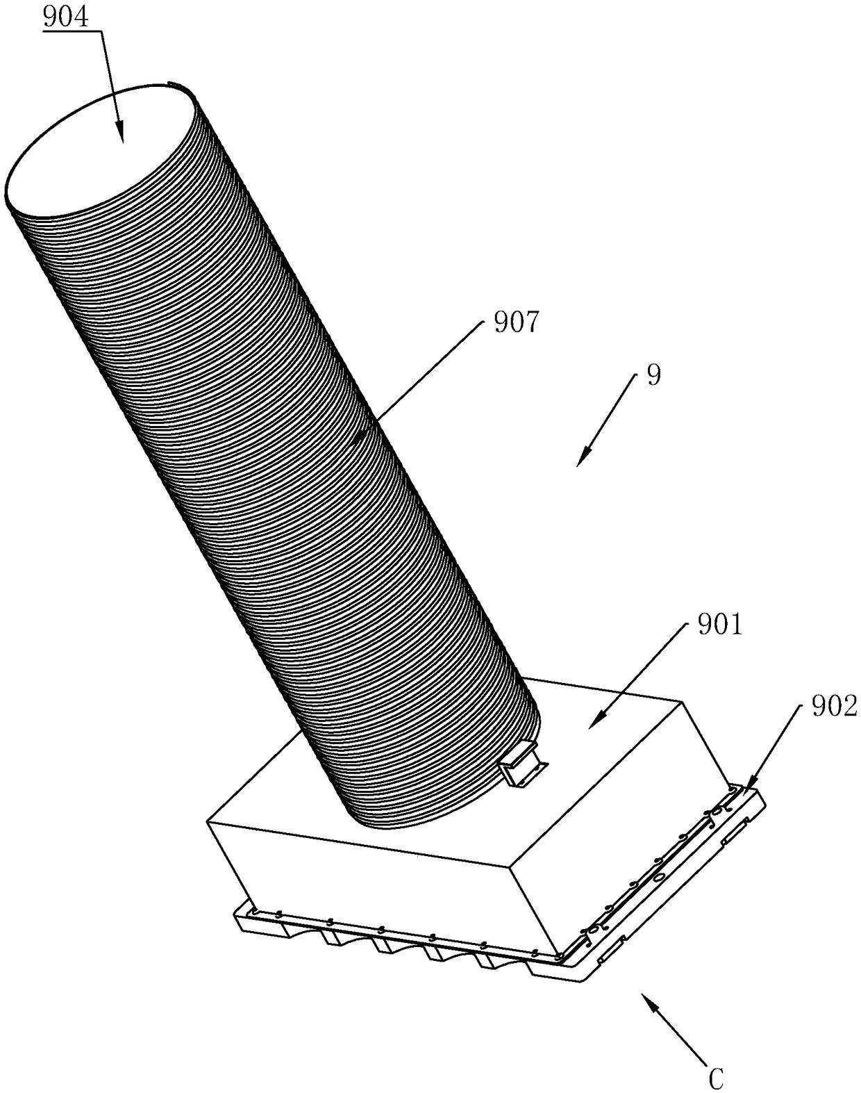 Sampling detection machine for radiation environment