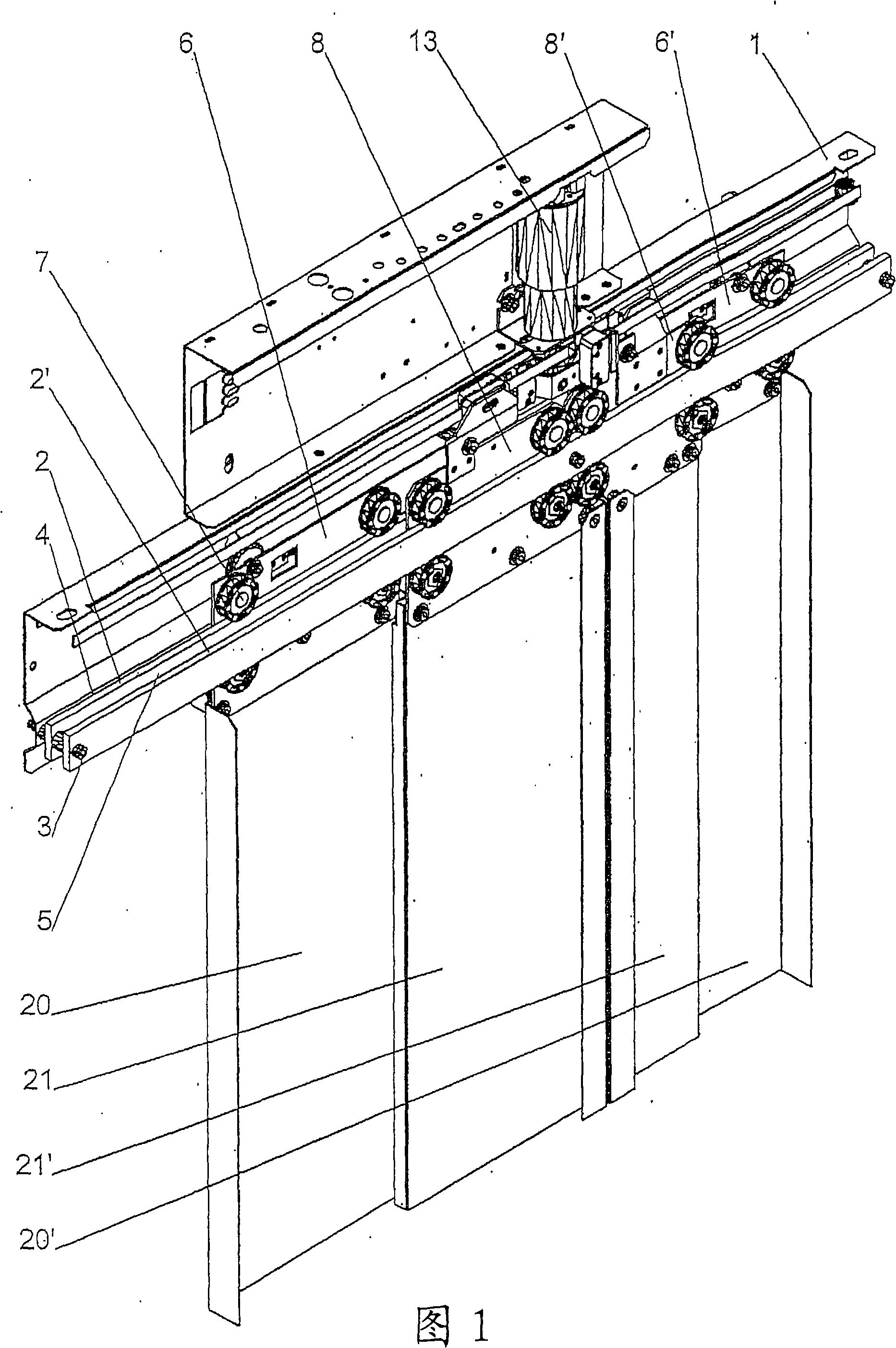 Door construction for a lift