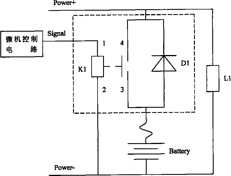 Battery high-temperature charging protection control circuit