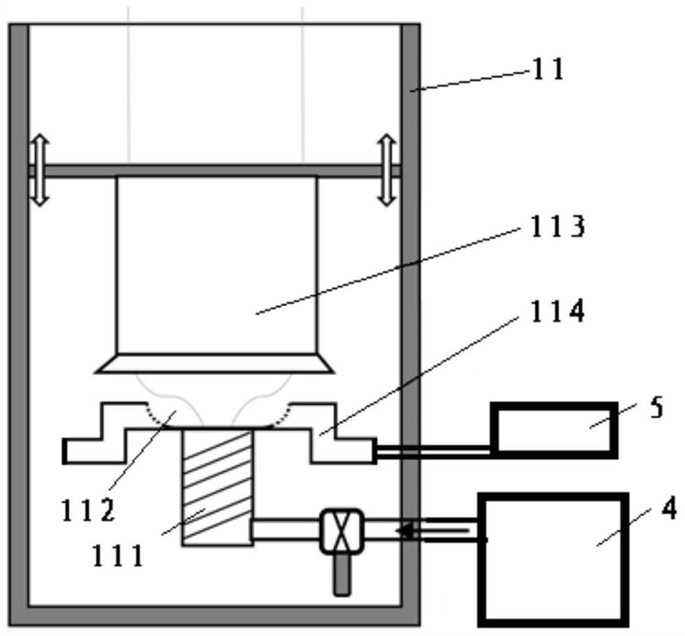 Film blow molding device and liquid crystal polymer film prepared therefrom