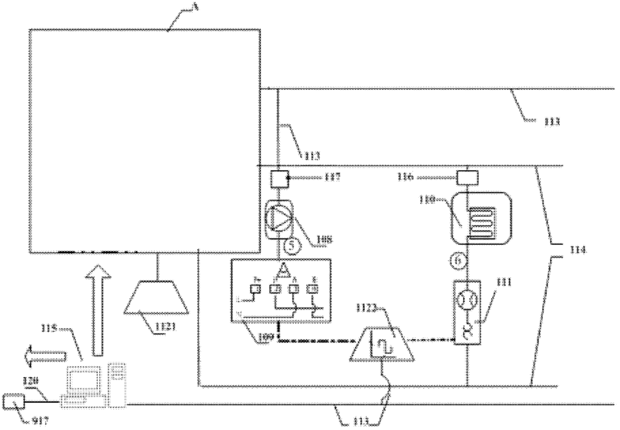 Combined cooling and power scheduling system of fuel gas combined cycle unit and scheduling method thereof