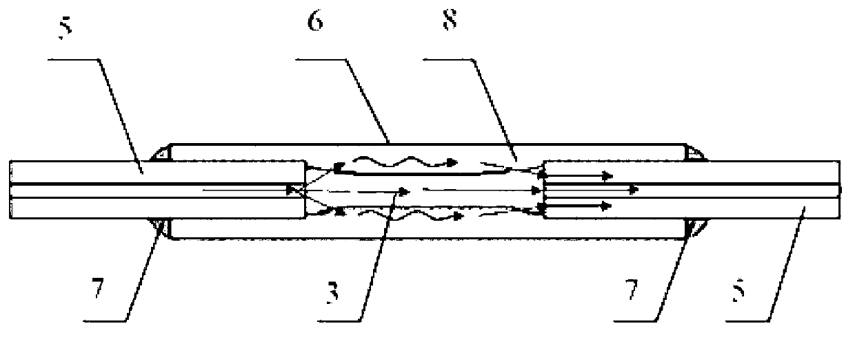 Magnetic field sensor based on magnetic fluid and micro-nanofiber evanescent field