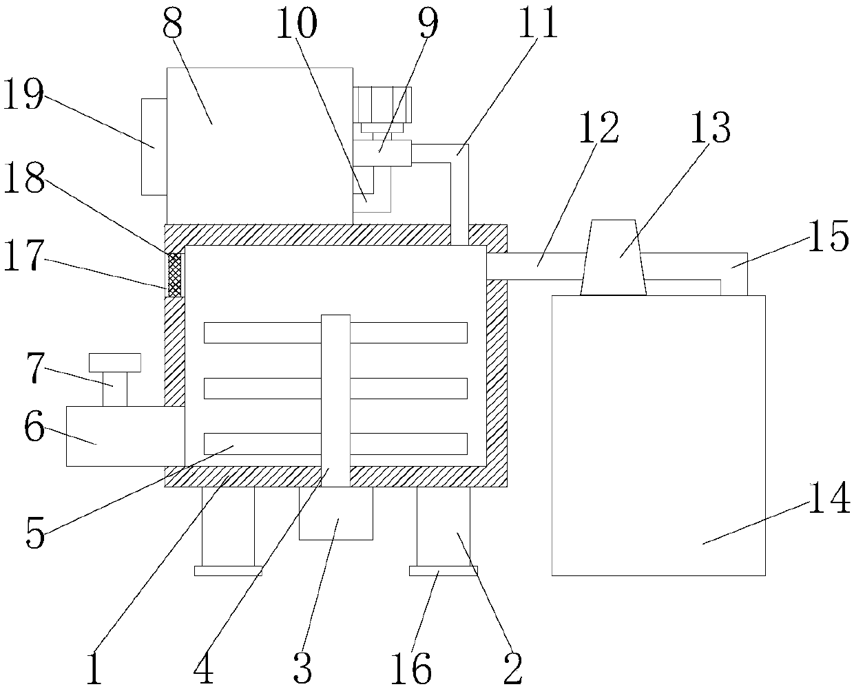 Concrete mixing device with automatic control function