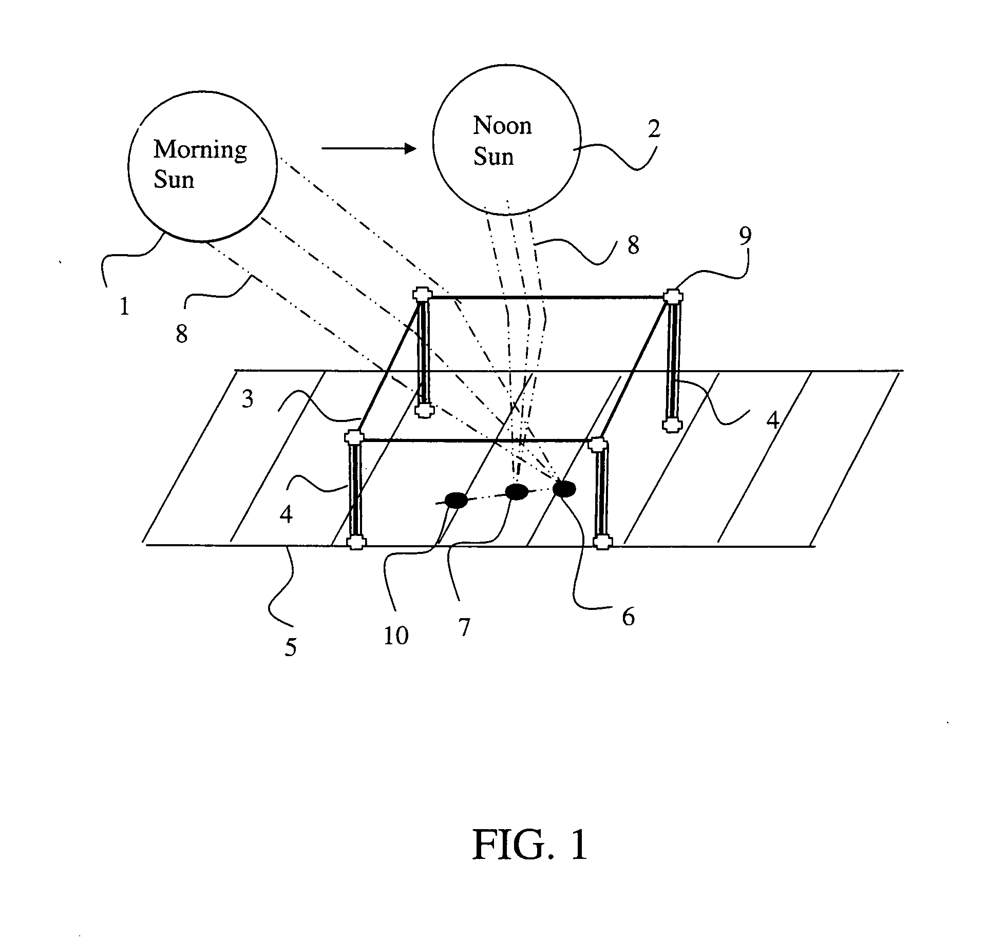 Solar energy collector with XY or XYZ sun tracking table