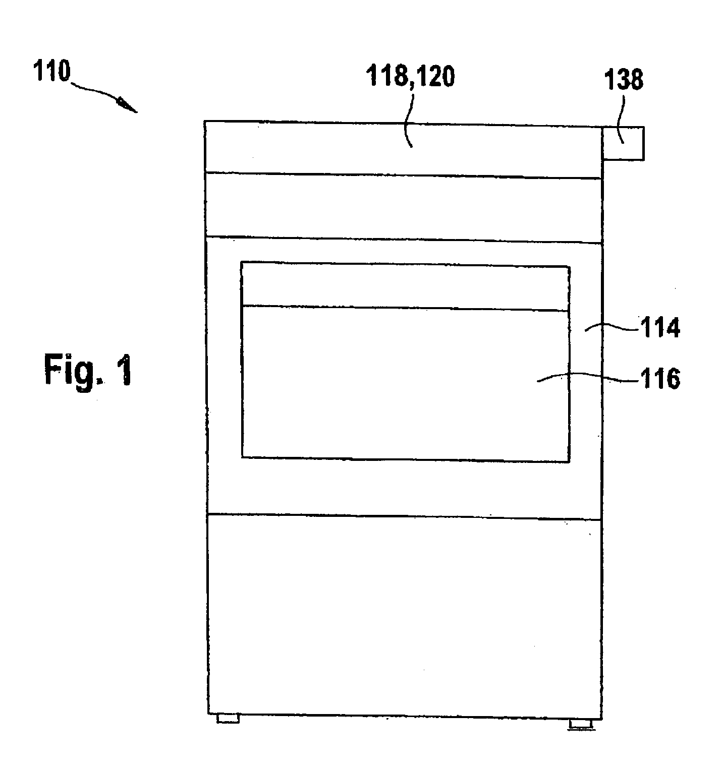 Front-loader dishwashing machine with heat recovery