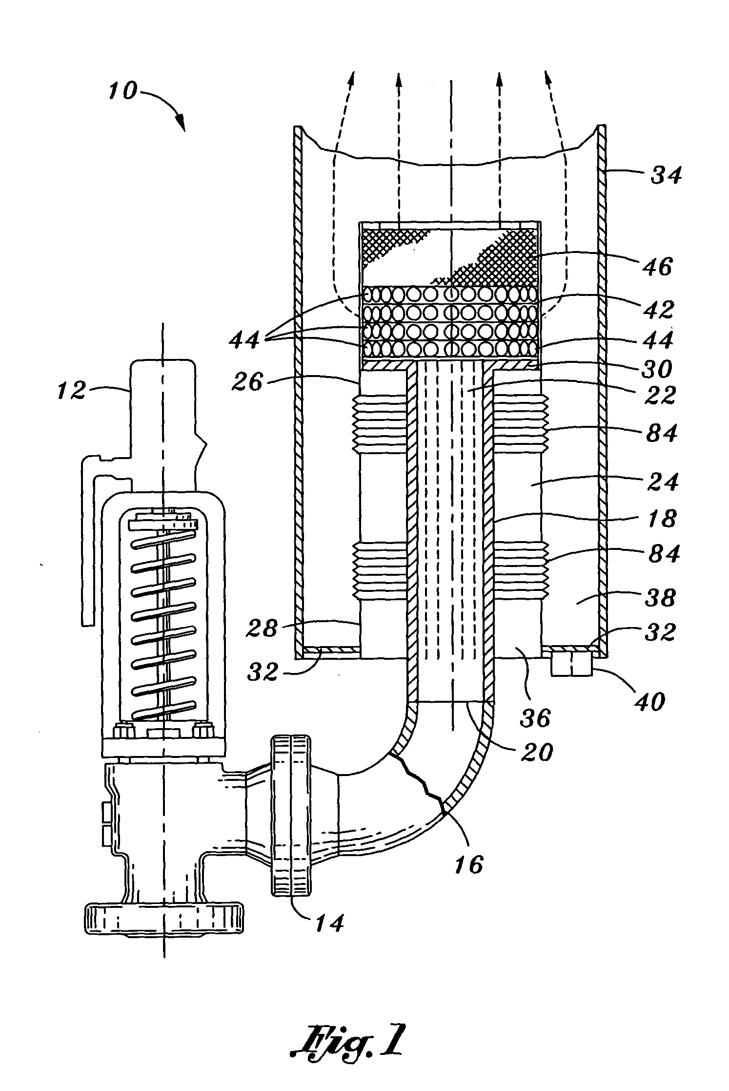 Reduced noise valve stack connection