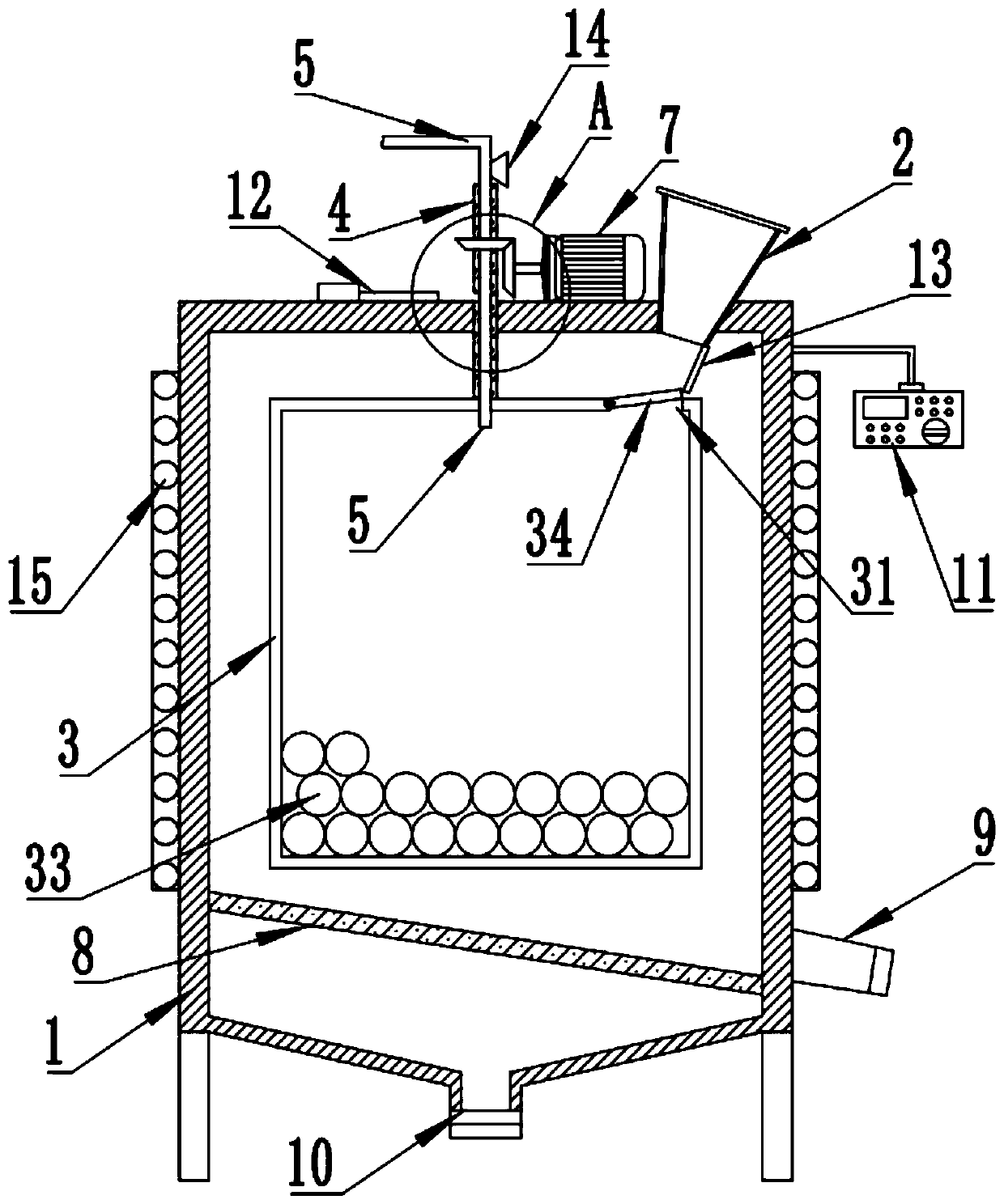 Recycled concrete screening device