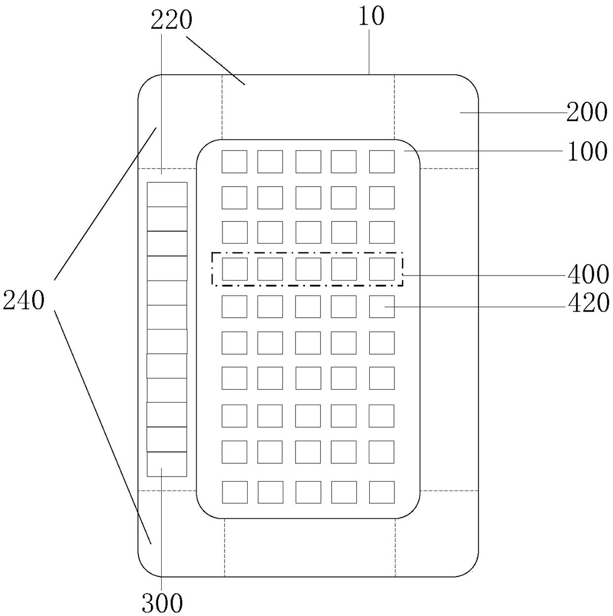 Display panel, touch control display panel and touch control display equipment