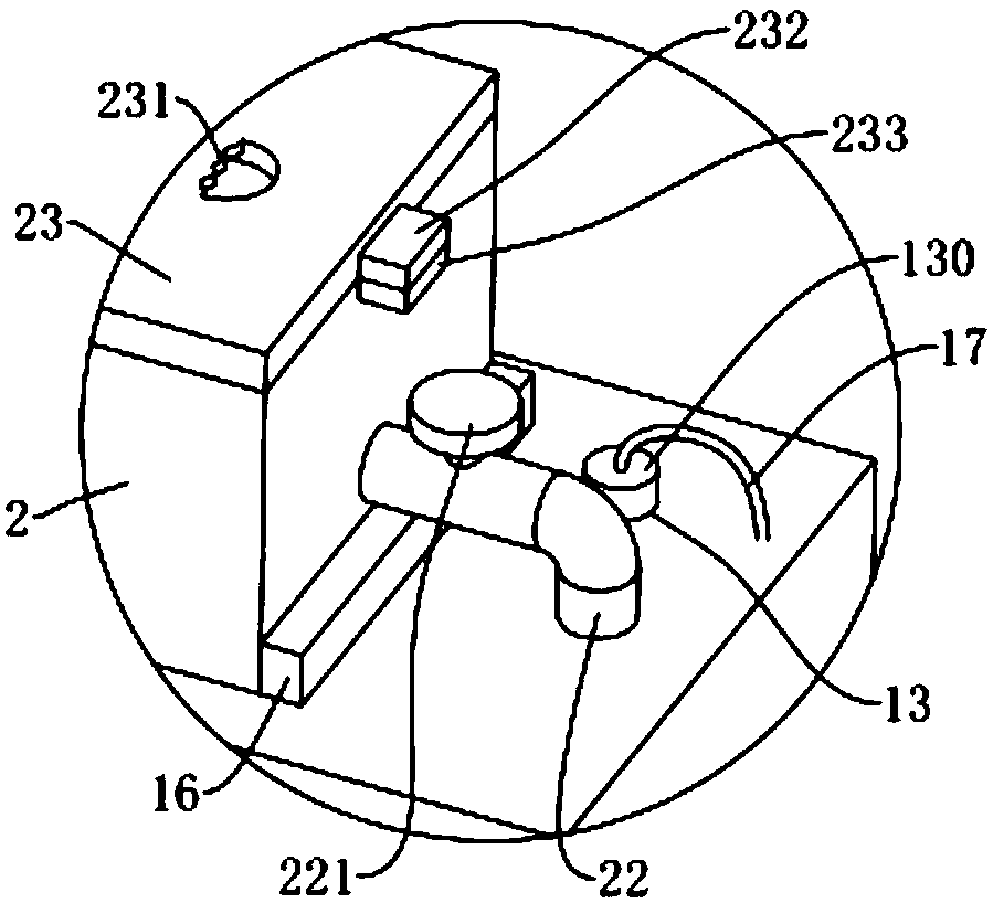 Flushing device for general surgery department